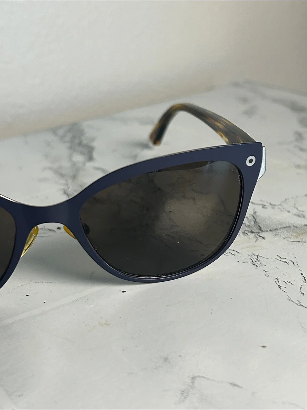 ECCO Salsa Women’s Navy Blue Cat-Eye Sunglasses NWT